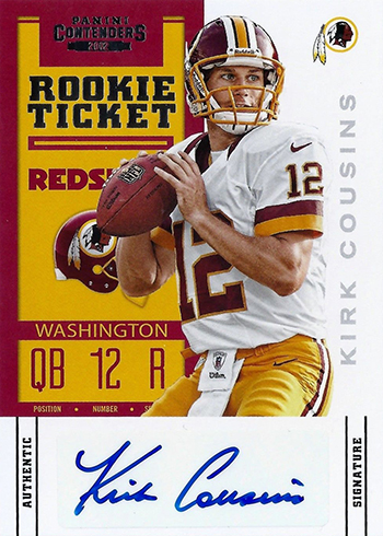 D47906 2012 Topps #326 Kirk Cousins ROOKIE CARD