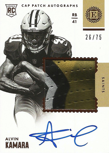 Alvin Kamara Signed 2017 Prestige Draft Big Board #7 (PSA Encapsulated)