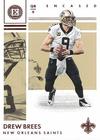 2017 Panini Encased Football Drew Brees