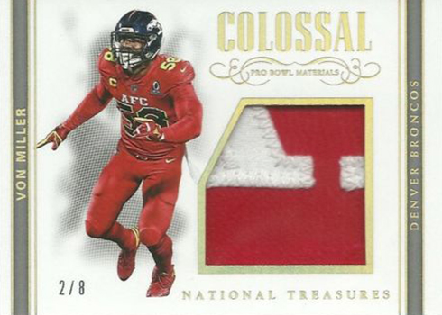 National Treasures Pro Bowl Colossal Jersey Panthers Luke Kuechly