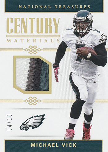 #9 MICHAEL VICK 2023 Leaf Draft Football GOLD FIRST OVERALL FALCONS/EAGLES