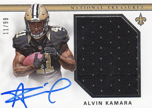 Michael Thomas Alvin Kamara National Treasures NFL Gear Combo