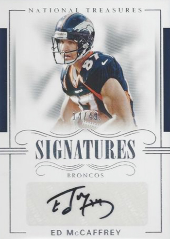 : Ed McCaffrey Autographed Football Card - Denver