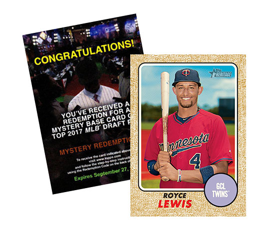 2017 Topps Heritage Minors Mystery Redemption Royce Lewis