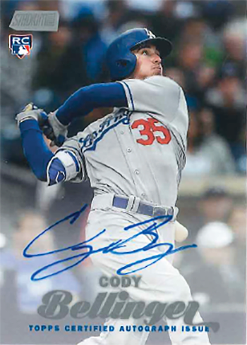 2017 Topps Stadium Club Cody Bellinger Mystery Redemption Autograph