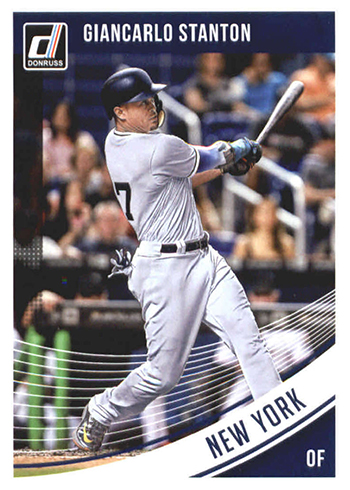 GIANCARLO STANTON 2018 DONRUSS OPTIC 2017 MVP SP VARIATION BRONZE  PARALLEL $