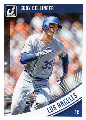 CODY BELLINGER 2018 Donruss Studio 243 Blue Ribbon Parallel 