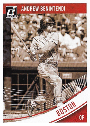 2018 TOPPS NOW® # 932 ANDREW BENINTENDI Catch World Series Boston