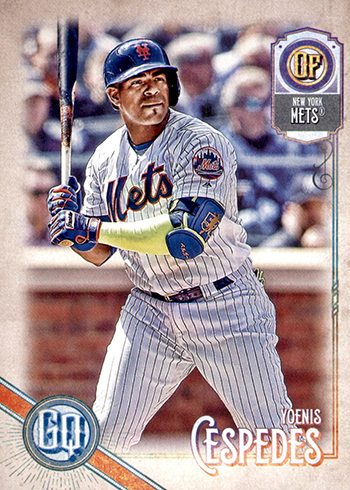 2018 Topps Baseball Major League Materials #MLM-YC Yoenis Cespedes