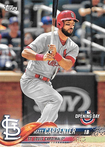 2018 TOPPS NOW PLAYERS WEEKEND MATT CARPENTER #PW-128