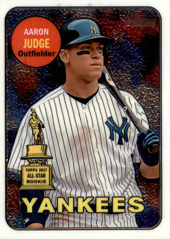 2018 Topps Heritage Aaron Judge Chrome PSA Graded 10 Baseball Card #'d/999