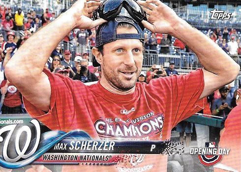 Max Scherzer 2018 Topps Independence Day Patch #IDML-MS 3K8