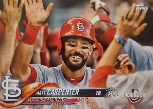 2018 TOPPS NOW PLAYERS WEEKEND MATT CARPENTER #PW-128