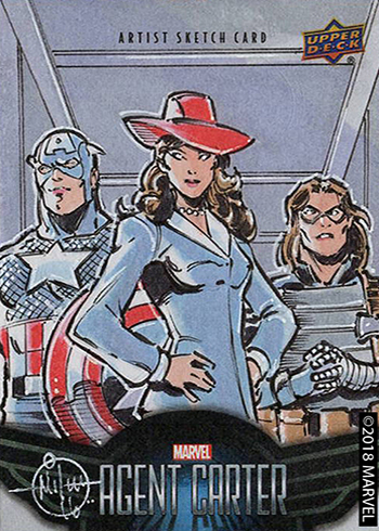 2018 Upper Deck Agent Carter Sketch Card