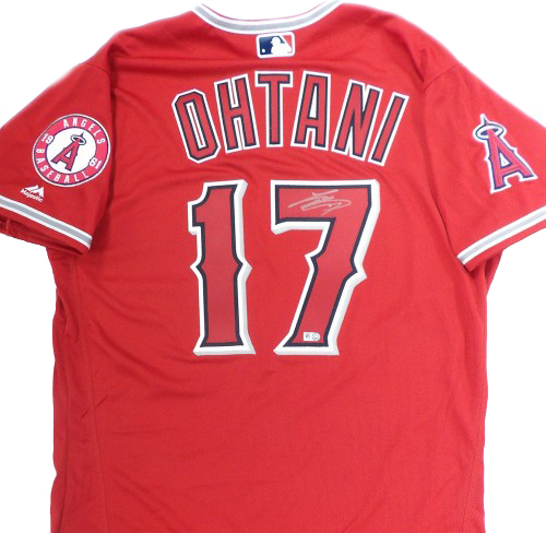 Topps Authentics Shohei Ohtani Signed Jersey Red