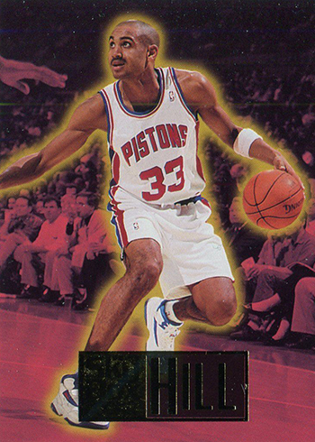 1994-95 TOPPS EMBOSSED ROOKIE CARD RC #103 DETROIT PISTONS ROY GRANT HILL 