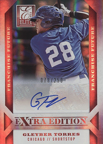 2013 Elite Extra Edition Gleyber Torres Autograph