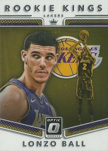 2017-18 Donruss Optic Basketball Rookie Kings Lonzo Ball