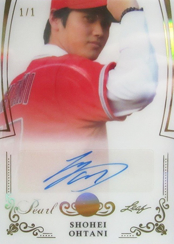 2017 Leaf Trinity Shohei Ohtani Autograph Red