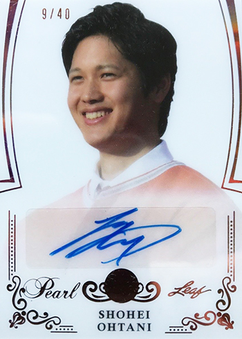 2017 Leaf Pearl Shohei Ohtani Autograph