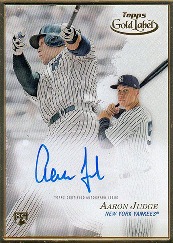 2017 Topps Gold Label Aaron Judge Autograph