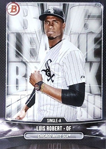 Luis Robert Rookie 2018 Bowman Chrome Scouts Top 100 #BTP-29 White