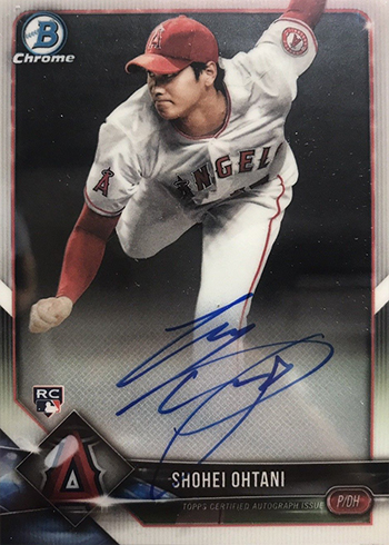 2018 Bowman Chrome Shohei Ohtani Kanji Autograph Mystery