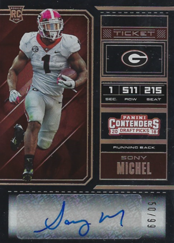 : Football NFL 2018 Panini Contenders Draft Picks Game