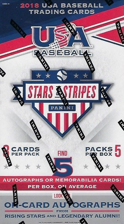 2018 Panini Stars and Stripes USA Baseball Hobby Box
