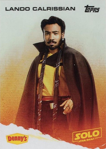 2018 Topps Dennys Solo Lando Calrissian