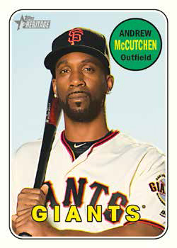 2018 Topps Heritage High Number Baseball Base Andrew McCutchen