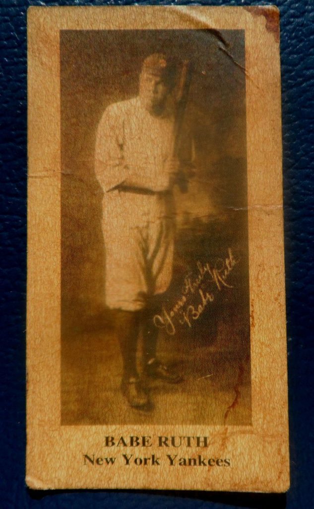 babe ruth baseball card swindle