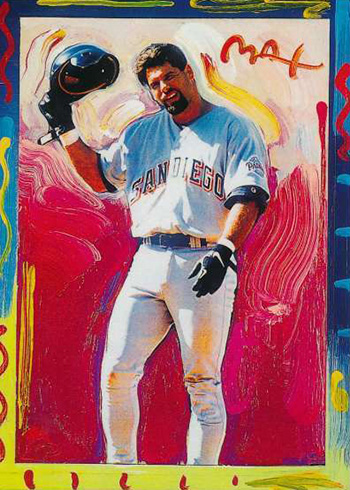 KEN CAMINITI  San Diego Padres 1996 Away Majestic Throwback Baseball Jersey