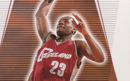 lebron james jersey card