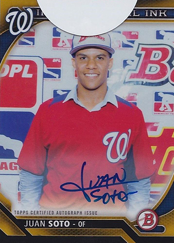 Juan Soto Washington Nationals Autographed 2016 Bowman