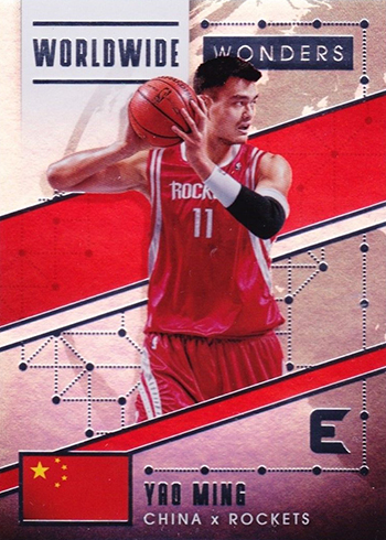 2017-18 Panini Essentials Basketball Worldwide Wonders Yao Ming