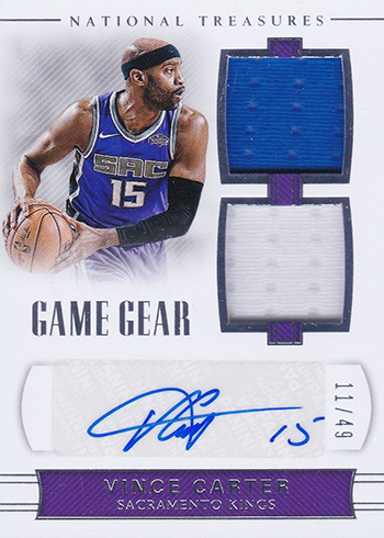 2019-20 Harrison Barnes Panini National Treasures GAME GEAR JERSEY AUT