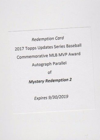 Image result for 2017 topps update mystery redemption