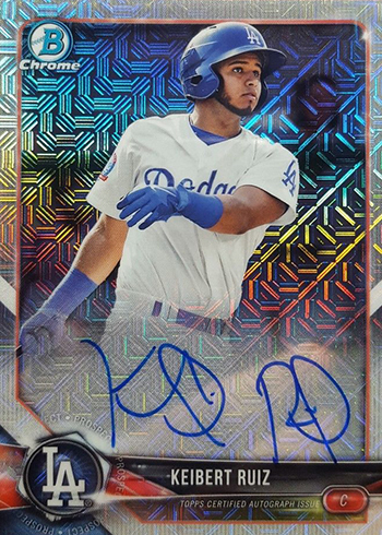 2018 Bowman Chrome Mega Box Autographs Keibert Ruiz