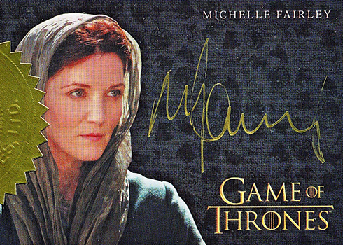 2018 Rittenhouse Game of Thrones Season 7 Gold Signature Autograph Michelle Fairley
