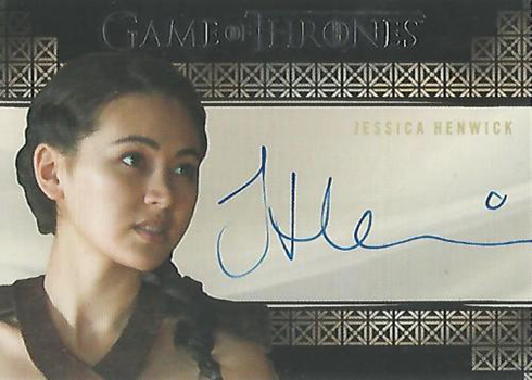 2018 Rittenhouse Game of Thrones Season 7 Valyrian Steel Autographs Jessica Henwick