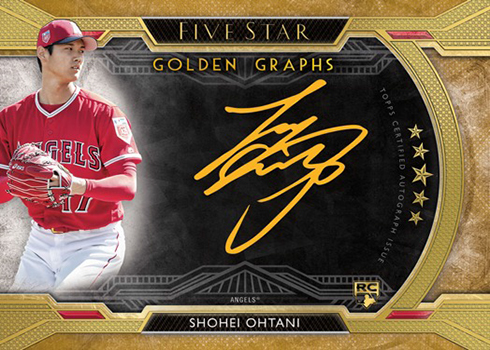 2018 Topps Five Star Baseball Golden Graphs Gold