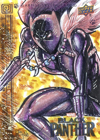 2018 Upper Deck Black Panther Sketch Card