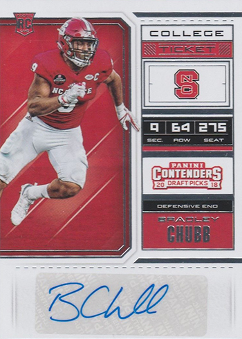 1.4 2018 Panini contenders Godwin Igwebuike red hotsell rookie auto