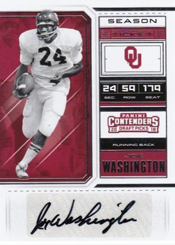 1.4 2018 Panini contenders Godwin Igwebuike red hotsell rookie auto