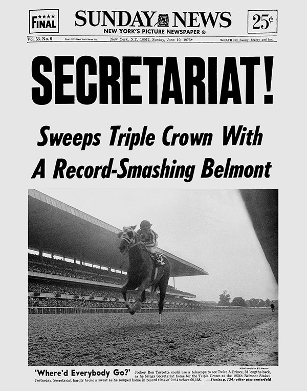 Image result for secretariat belmont