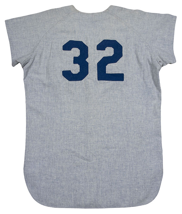 1955 Sandy Koufax Game Worn Brooklyn Dodgers Rookie Jersey, MEARS