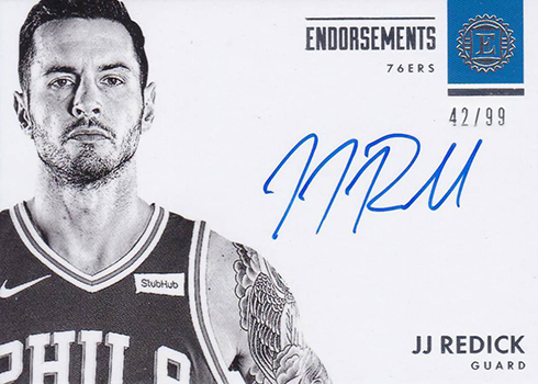 2017-18 Panini Encased Basketball Endorsements JJ Redick