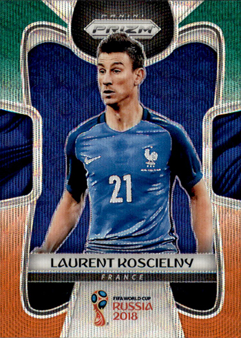 30％OFF】 2018 Laurent Koscielny Prizm World Cup Pink Lazer France Soccer  Card /40 HGA 9.5 海外 即決