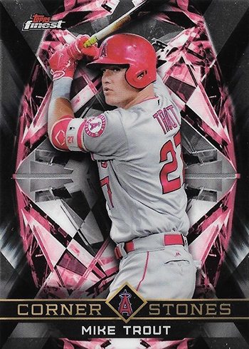 2018 Topps Finest Baseball Cornerstones Mike Trout